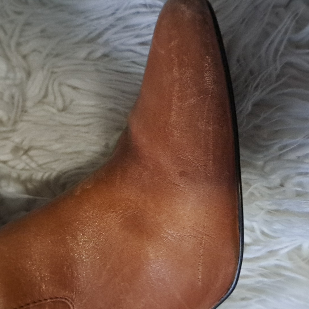 RALPH LAUREN Leather Brown Stunning Boots As Is - Picture 5 of 9